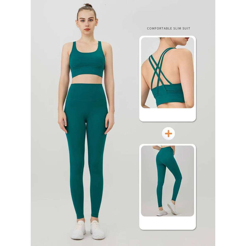 2 Piece Yoga Women's Tracksuit Athletic Wear Pilates Fitness Gym Workout Push Up Clothes Sports Bra Leggings Suit 26H0311