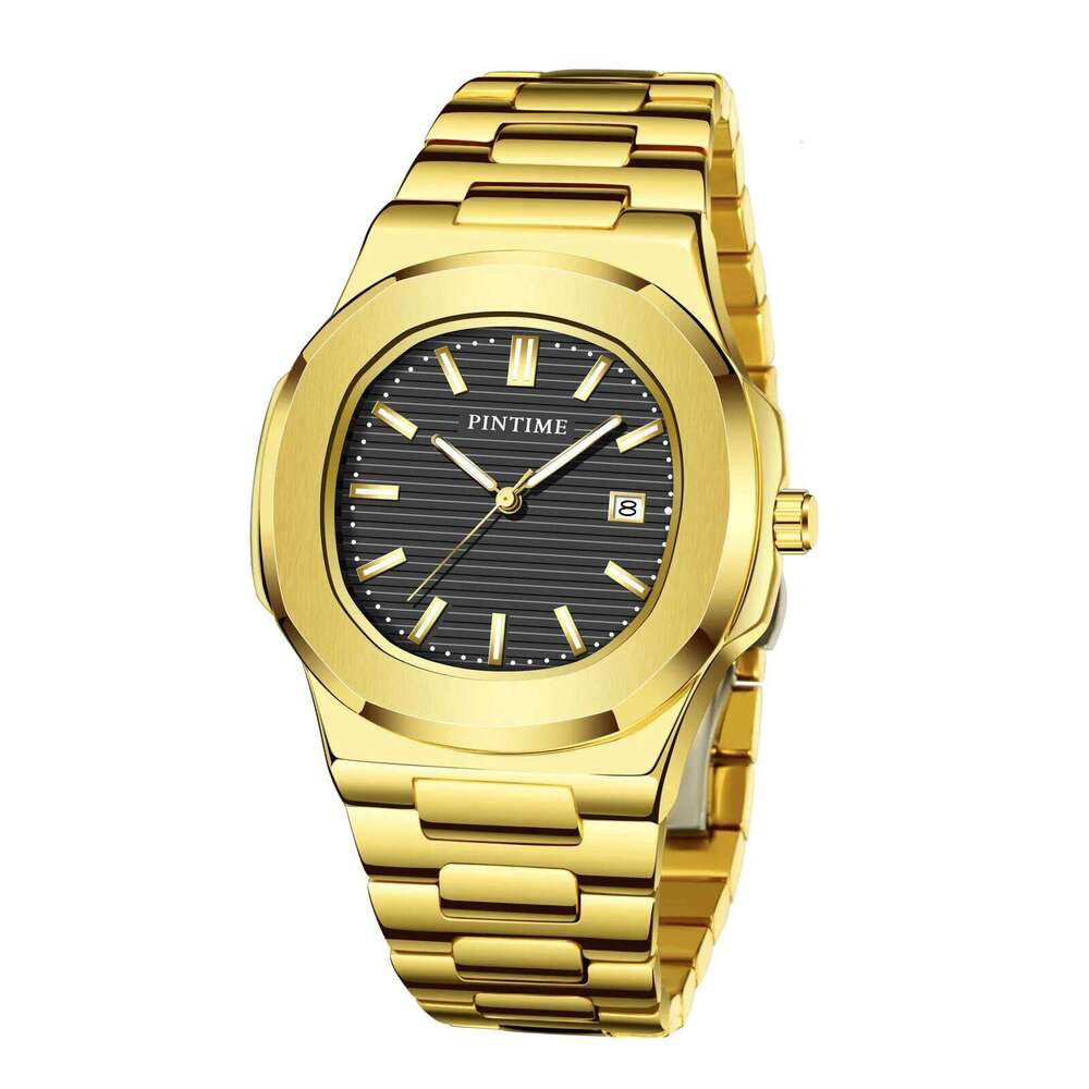Men Fashion Watch Stainless Steel Quartz Wristwatch Luminous Hand Waterproof Auto Date Clock Relogio Gifts