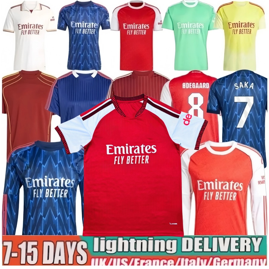 26 27 EZE G.JESUS HAVERTZ LEWIS-SKELLY Soccer jerseys 2025 26 MADUEKE NWANERI TROSSARD RICE GYOKERES Shirt ODEGAARD SAKA MARTINELLI CALAFIORI Football Arsen kids