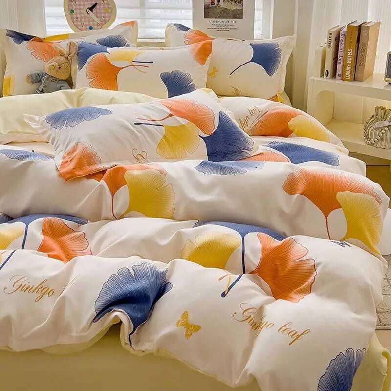 Cute Cartoon Bedding Set Kids Adult Favorite Duvet Cover Pillowcase Sheet Single Full Size Queen Girls Boys Bed Linens H260311