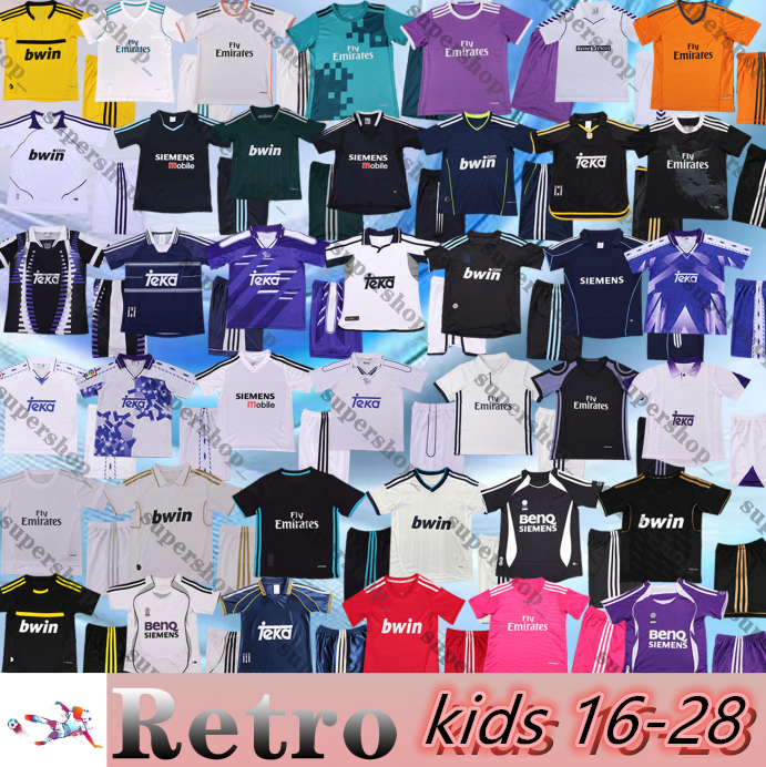 99/09 Reals madrid soccer jerseys retro MODRIC RAUL BALE KAKA ROBINHO KROOS 10 10 11 12 13 14 15 16 17 18 kids vintage Football T-shirts DI MARIA RONALDO BENZEMA FIGO ZIDANE
