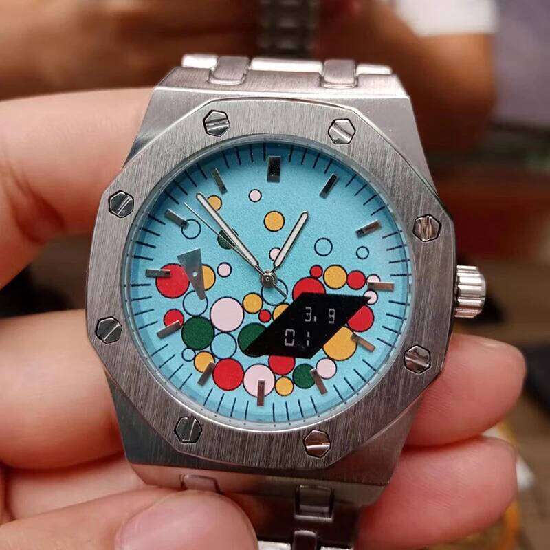 Quartz Watch For Men Geometric Design Fashion Sports Waterproof Chronograph Luminous Man Wristwatch Business Men's Watches Clock