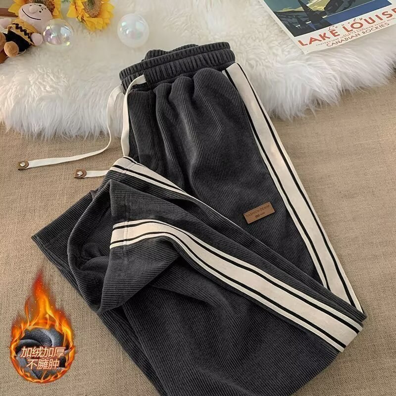 Men's Loose Designer Pants Casual Pants Style Trendy Versatile Pants Thin Wide-leg Trousers With A Draped Effect Floor-length Pants From The Sour