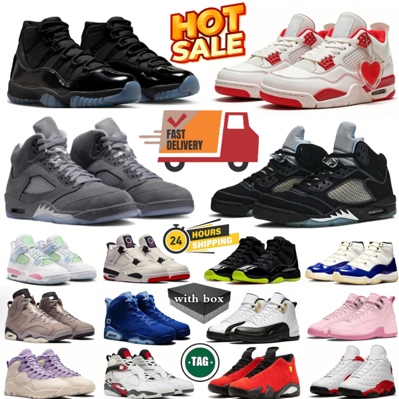 Designer shoes 4s 5s 11s Basketball Shoes Black Cat 5 Wolf Grey 11 Gamma For Men women Flight Club Taxi Muslin Cool Grey Dark Mocha Sneakers Outdoor Trainers With Box