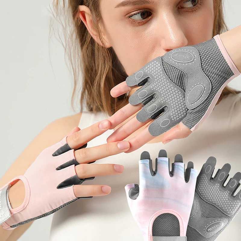 Fitness Half Finger Gloves Men Women Palm Thickening Shock Absorption Wear Barbell Training Non-Slip Sports a06 M260311