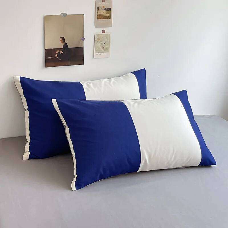 Linen Sheets Stripes Dots Duvet Set Cover Bed Sheet Quilt Queen Size INS Blogger Comforter Sets H260311