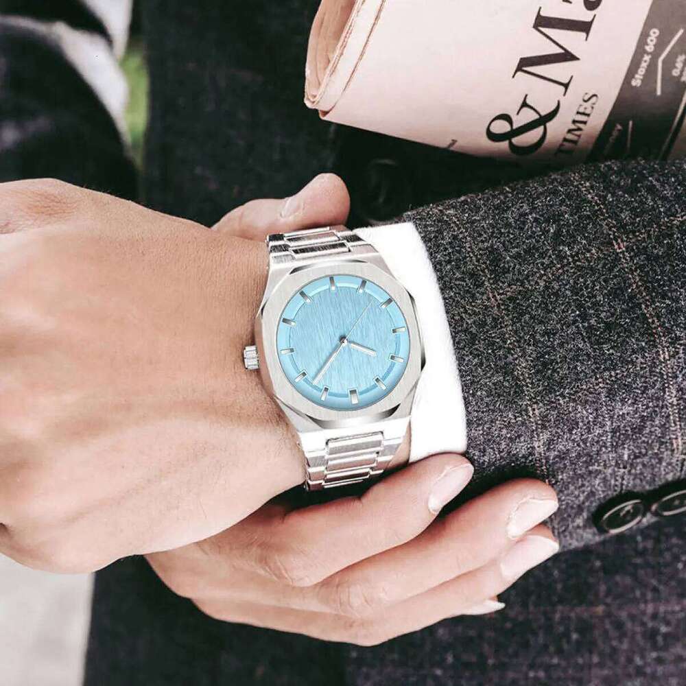 PINTIME Men's Original Quartz Bark Texture Dial Top Watches 24 Hour Waterproof reloj Casual Men Wristwatch