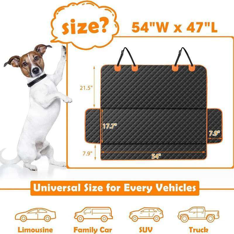 Cover Waterproof Pet Dog Carriers Travel Mat Hammock For Small Medium Large Dogs Car Rear Back Seat Safety Pad 26Y0310