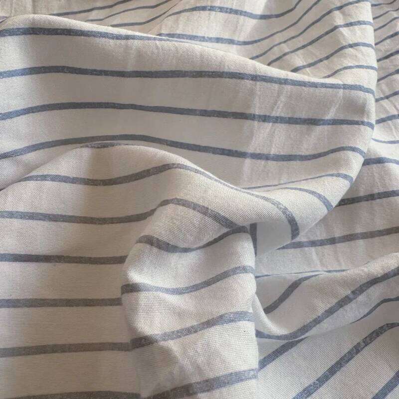 Soft Washed Bedding Set Striped Style Duvet with Quilt Cover Bedsheet Pillowcase 100% Cotton Bed Sheet Sets H260311