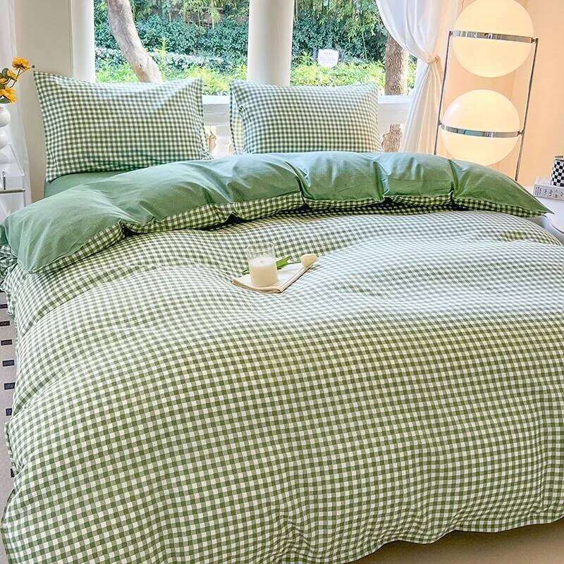 Kawaii Bear Printed Floral Duvet Pillowcase Bedding Set Cute Dog Bed Linen Sheet Quilt Cover Full Queen King Size H260311 - view 4