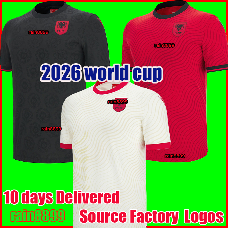 2026 world cup Albania Soccer Jerseys Men's National Football Team Kits world cup tops jerseys kids red black jerseys Albania football shirts kit