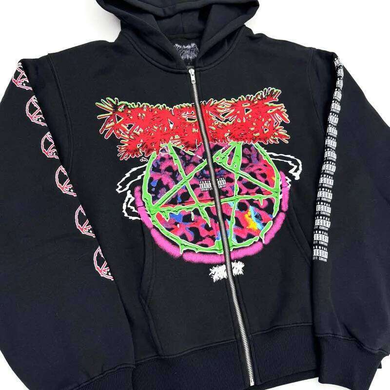New Men KEN CARSON A Great Chaos actual hate Tour Pullover Hoodies Hoody Hooded Sweatshirts velvet Cotton Thick Fleece US N313 26H0311