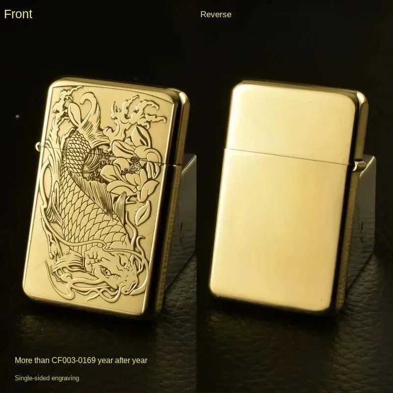 CHIEF New Personalized And Creative Pure Copper Lighter Sculptured Camel Pattern Business Gift For Boyfriends Birthday N260311