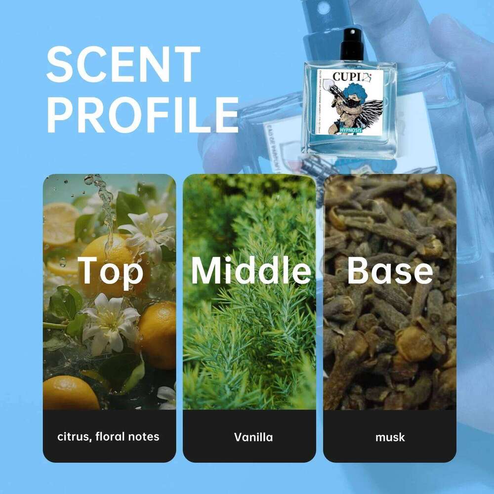 50ML Cupid Hypnosis Pheromone Long Lasting Enhances Intimacy High Quality Hombre Perfume Perfect Date Attract Women Z260311