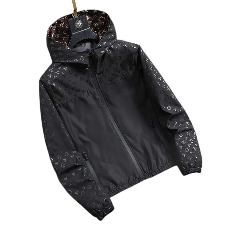 Men's Jackets Men's Outerwear Coats double-sided fashionable for men's spring and autumn new style casual windproof hooded jacket sale 