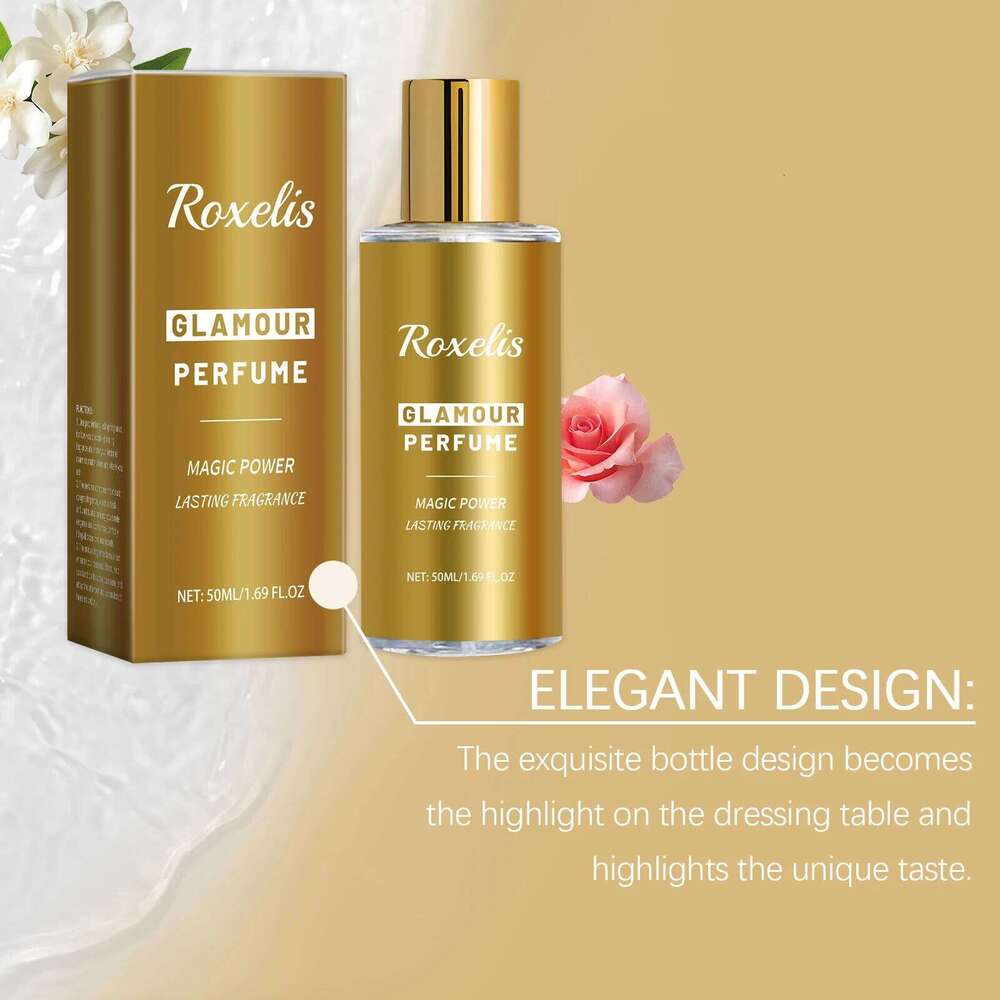 Roxelis 50ml Charming Natural Fresh Dating Atmosphere Lasting Scent Glamour Seduction Cologne Pheromone Perfume Z260311