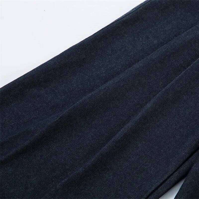 MirrordustPleated Baggy Men Loose Wide Leg Trousers Streetwear Harajuku Hip Hop Jeans Denim Pants Z260225