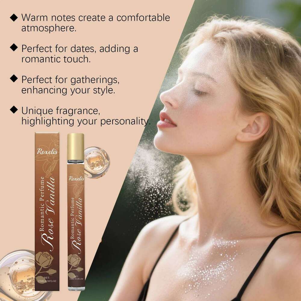 Roxelis 15ml Rose Vanilla French Style Romantic Lasting Fragrance Sweet Scent Pheromone Flirting Daily Perfume Spray Z260311