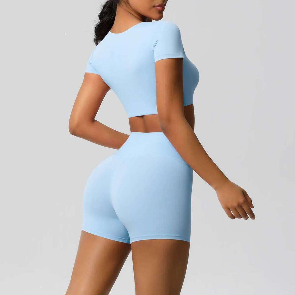 Sportswear 2Pcs Piece Female Active Wear Sports Tank Top Women Gym Workout Booty Bum Leggins 26H0311