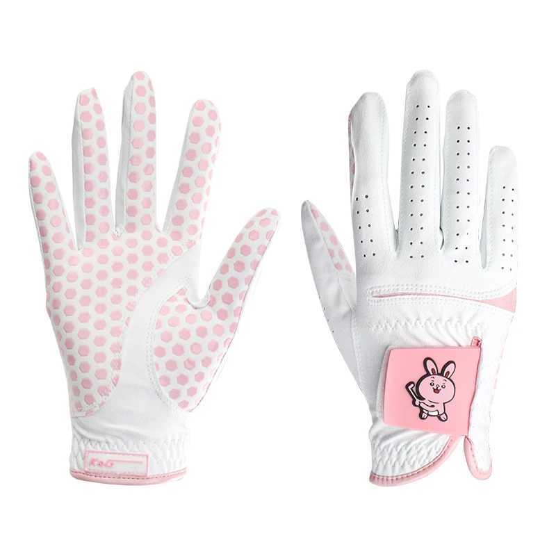 Singelila South Korea Japan Gloves Womens Superfiber Cloth Wear-resistant PU Cute Cartoon Sports Non-slip Breathable M260311