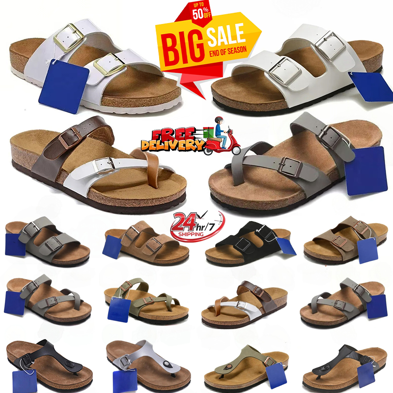 2026 Men Women Designer Sandals Clogs Slippers Slides Shoes Sliders Slipper Suede Leather Black White Brown Grey Flip Flops Buckle Flat Sneakers