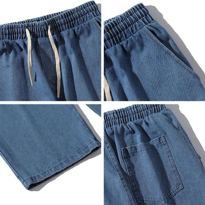 Oversized 5XL Men's Wide-leg Jeans Spring New Black Gray Fashion Baggy Streetwear Pants Casual Simple Straight Denim Trousers Z260225