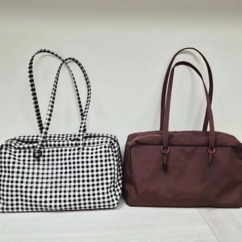 Ladies Bowling Tote Bag y Nylon Shoulder Large Capacity Simple Versatile Ultralight Zipper Commuting Travel 260311