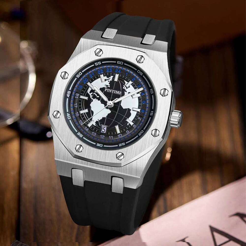 New Fashion Sports Warrior Series Earth shaped Luminous Waterproof Men's Mechanical Watch