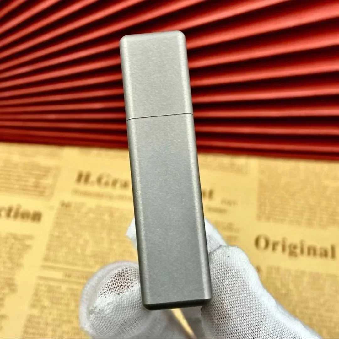 EDC Titanium Alloy Narrow Type Square Box Large Hinge Thick Shell Windproof Gift Hiking Handle Portable Tools N260311