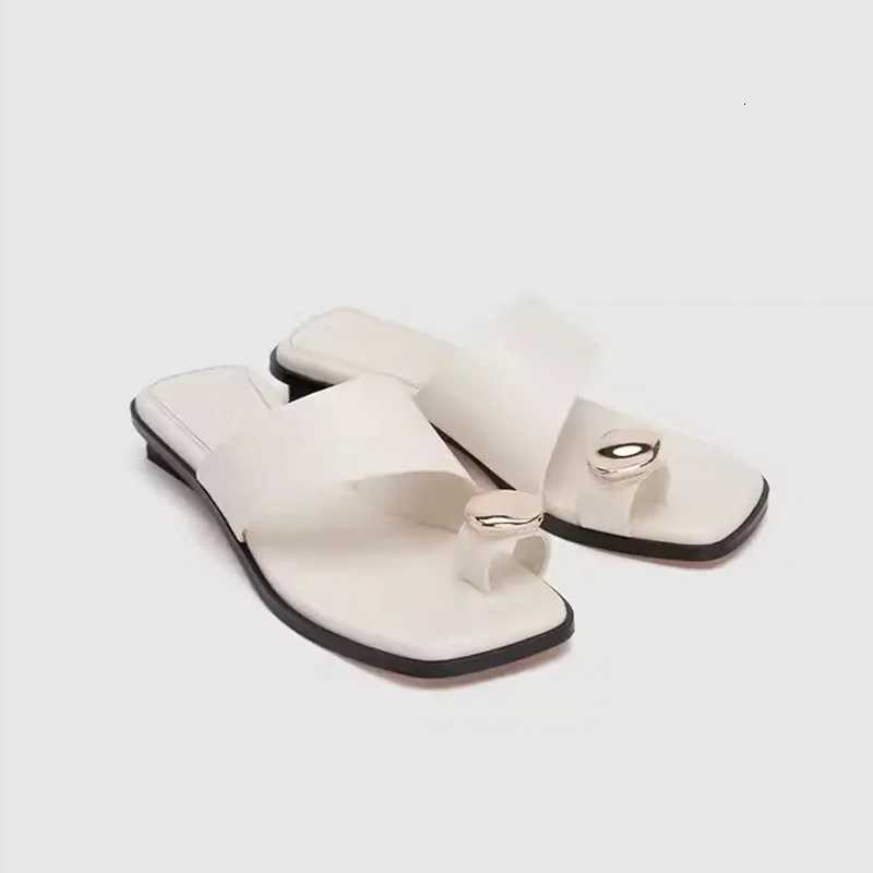Women 2025 Summer FAshion Ladies Open Toed Sandals Flip Flops Solid Color Beach Slides Women Zapatos De Mujer K260311