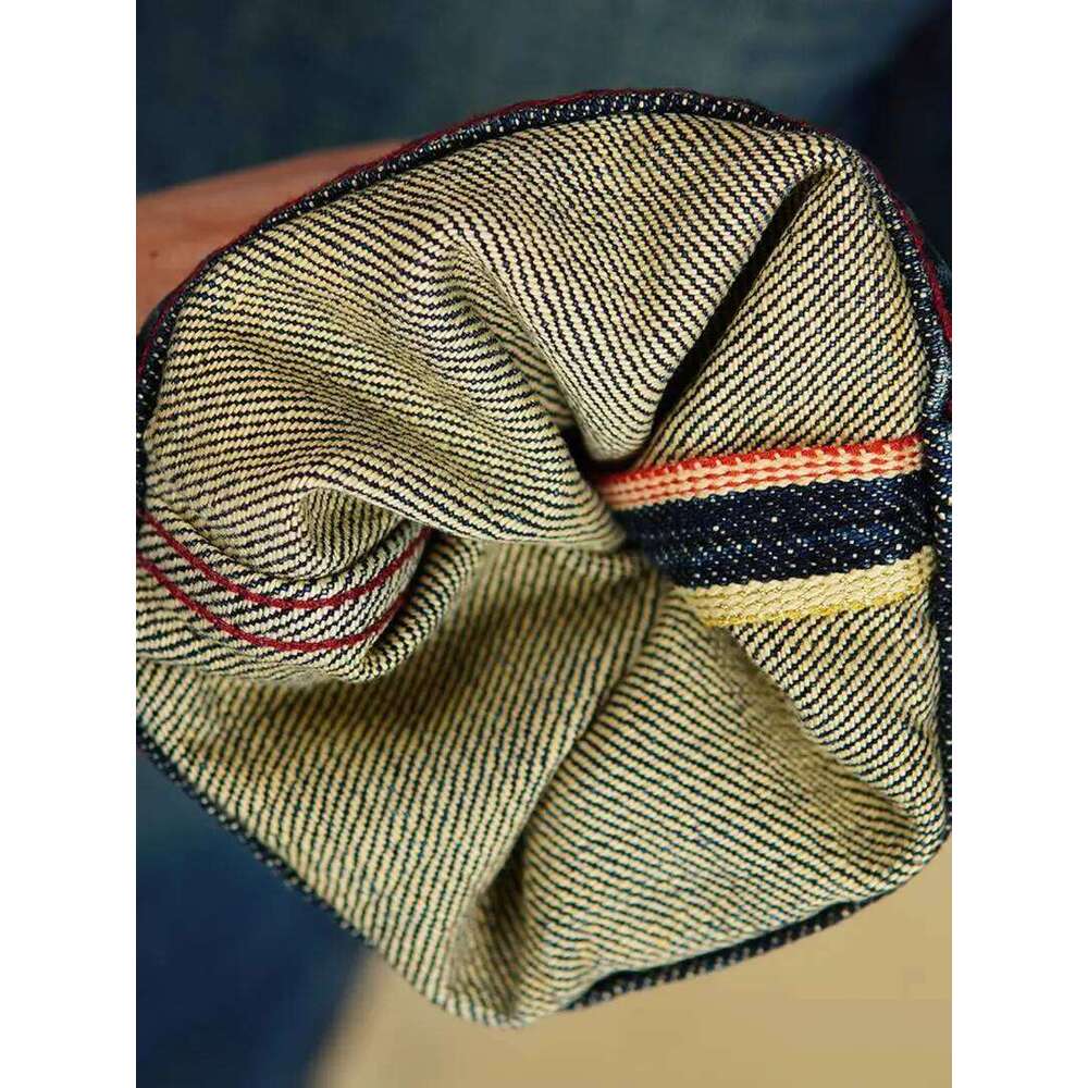 Heavyweight 19oz Selvedge Denim Jeans for Men 2025 Autumn Winter American Vintage 100% Cotton Washed Mid-Rise Straight Pants 5KM Z260225