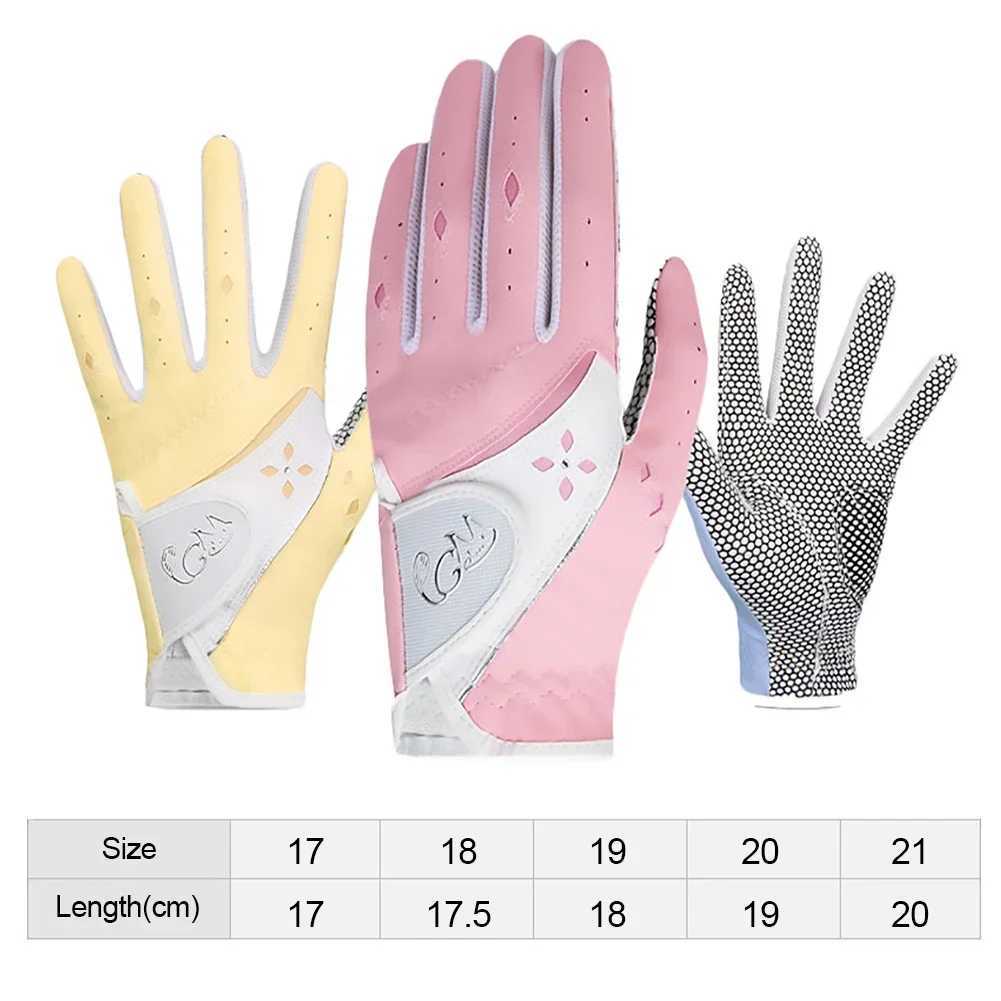 Womens Gloves PU Leather Left and Right Hands 1 Pair of Anti Slip Particles with Breathable Outdoor Sports Gloves M260311