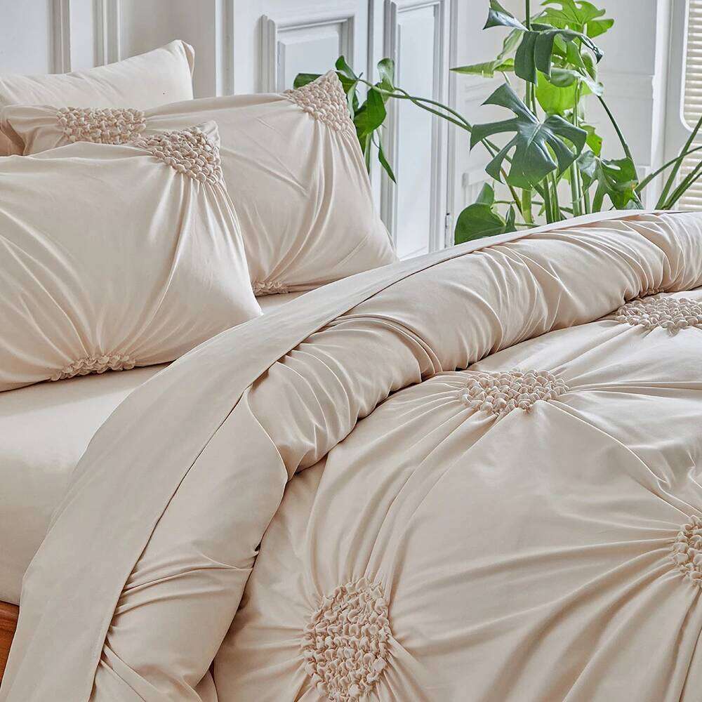 Duvet Bedding Set Twin Full Queen King Size 135x200 Quilt Cover 240x220 Double Single Floral Folded Bed Linen 200x200 H260311