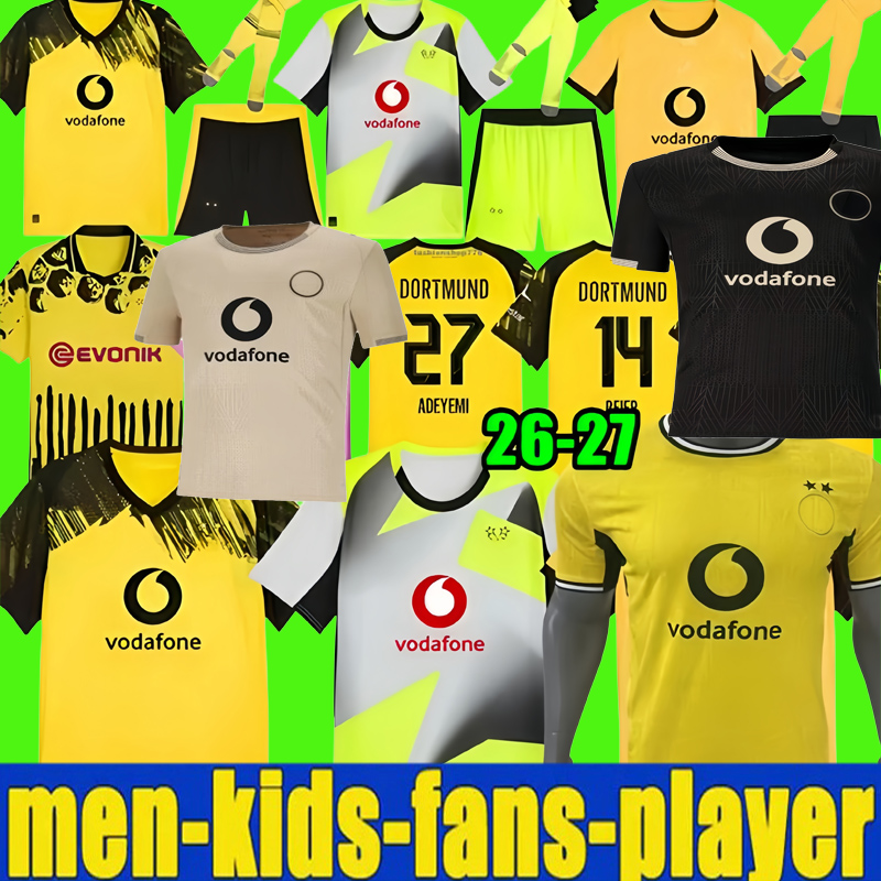 26 JOBE Dortmund Soccer Jerseys 2025 Cup version Ryerson Gittens Guirassy Beier BRANDT shirt SULE Sabitzer Campbell Malen Adeyemi KIDS KIT football