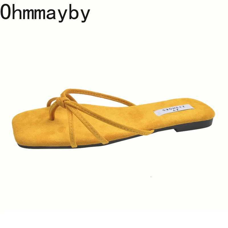 Summer Fashion Women Clip Toe Ladies Comfort Outdoor Beach Vacation Dress Slides Concise Flats Flip Flop K260311