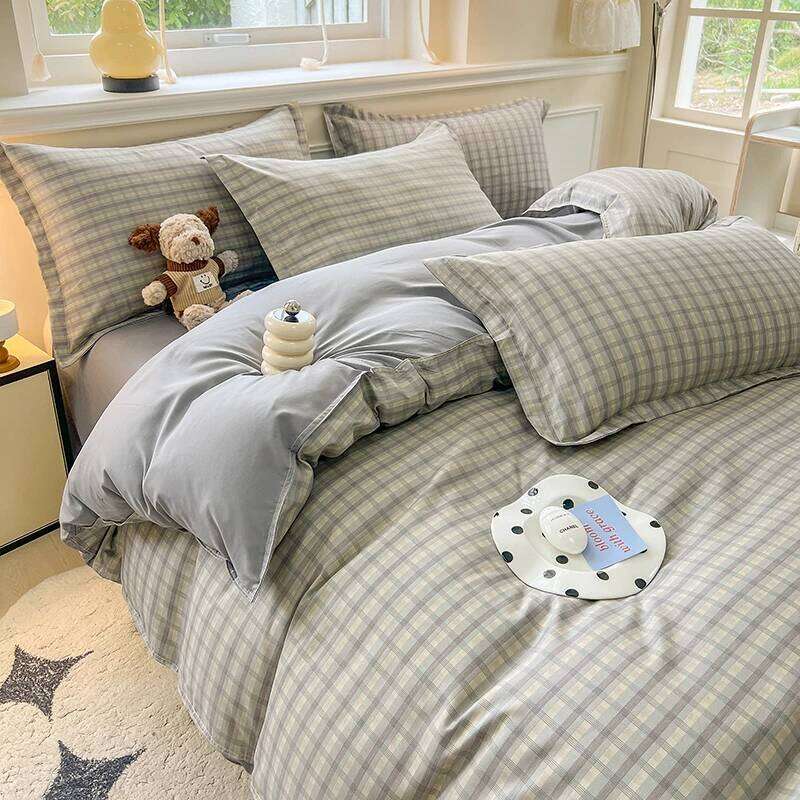 3pcs Simple, soft skin-friendly 3-piece set 1 duvet cover +2 pillowcases without core Modern and breathable H260311 - view 6
