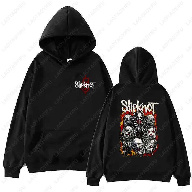 New Retro Style S-Slipknot Rock Band Women Men Hoodie Sweatshirts Casual Clothes Hoody Warmth Streetwear Pullovers Top C260311