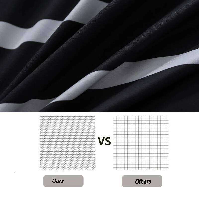 Bonenjoy Black and White Colo Striped Sets Single/Twin/Double/Queen/King Quilt Cover Bed Sheet Pillowcase Bedding Kit H260311