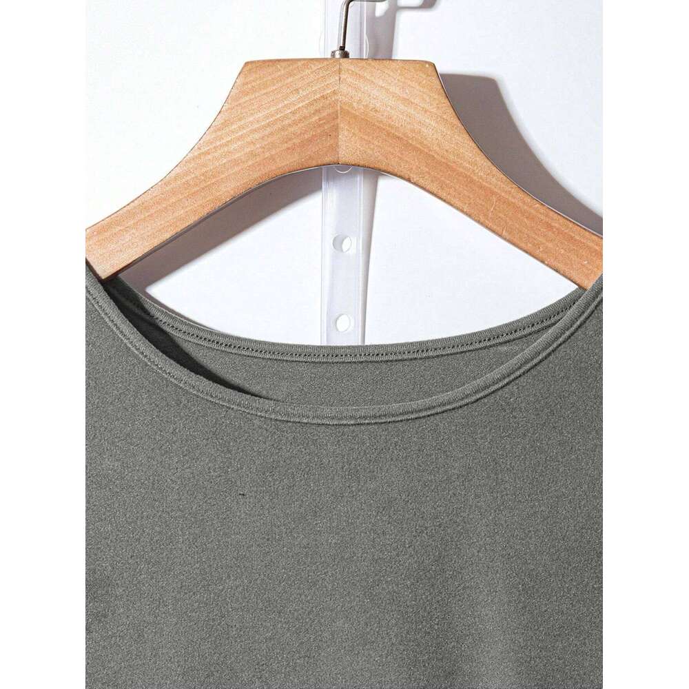 Autumn winter cross-border European and American elegant style long sleeved dress, foreign trade belt, solid color knitted A Z260311