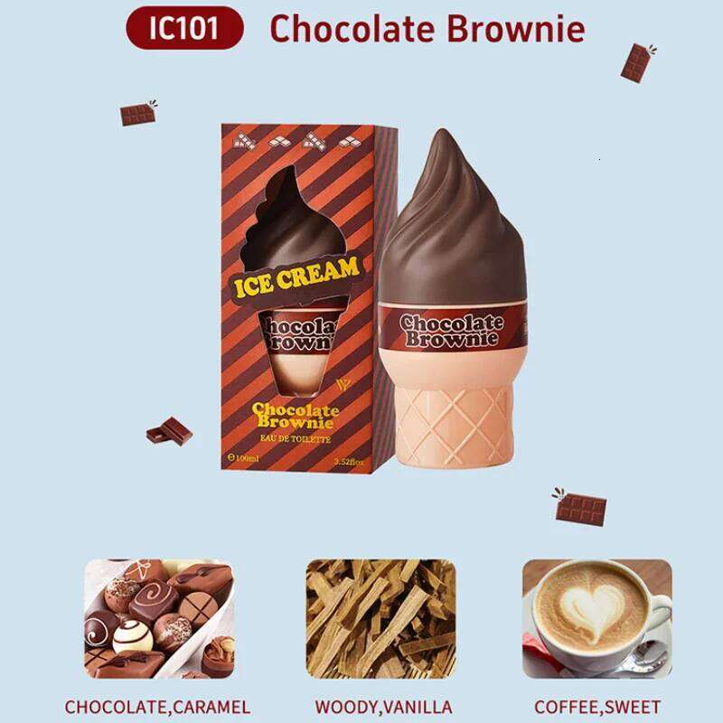 Creative Ice Shape Brand Cream Cocoa Chocolate Neutral Perfume Fragrance Fresh Vanilla Gourmet Eau De Toilette Z260311