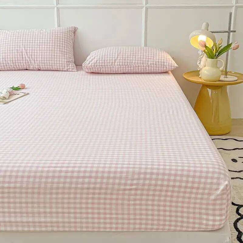 Sheets Sets Household 3pcs with Pillowcase Four Season Universal Protective Korean Fashion Soft Breathable Washable Mattress Ins H260311