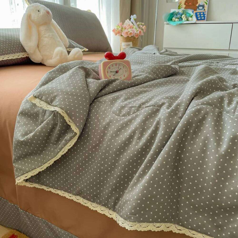 Printed Floral Four Piece Soft Bedroom Decor Bedding Set Summer Quilt Bed Sheet With Pillowcases Home Textiles H260311 - view 6