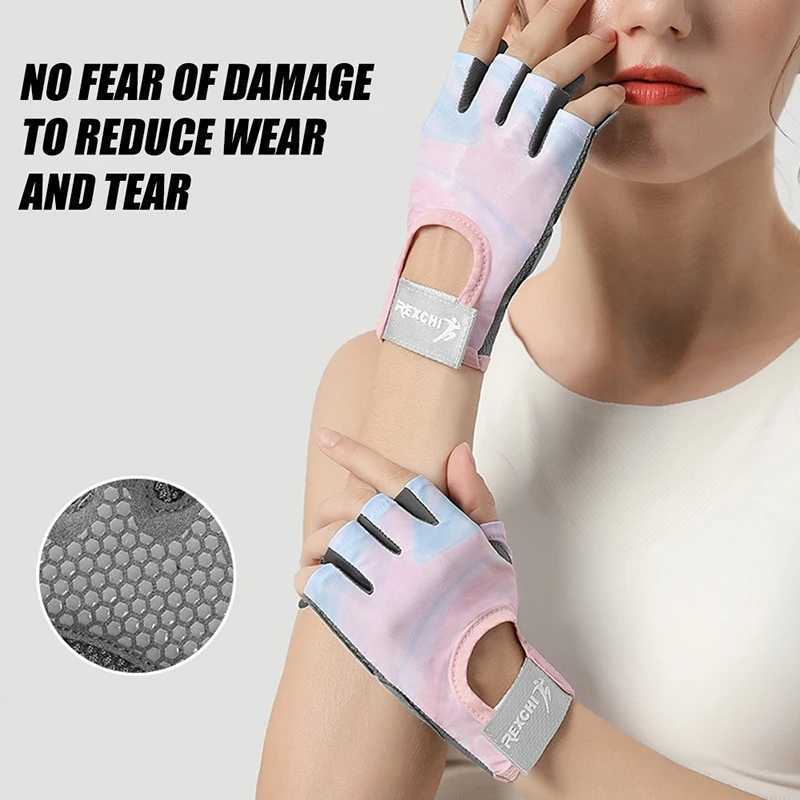 Fitness Half Finger Gloves Men Women Palm Thickening Shock Absorption Wear Barbell Training Non-Slip Sports a06 M260311
