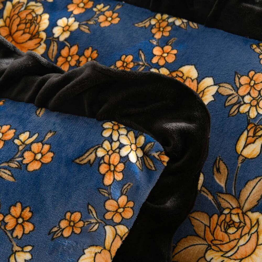 Korean Style Milk Velvet Four-Piece Thickened Winter Warm Soft Duvet Quilt Cover Bed Sheet Pillowcase Bedding Set H260311 - view 7