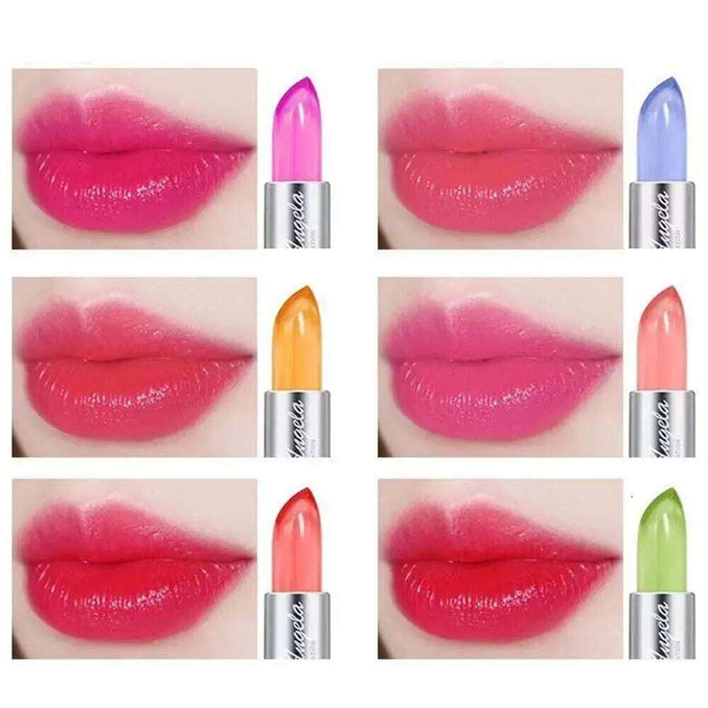 Aloe Vera Balm Temperature Change Jelly Color Lipstick Long- Lasting Moisturizing And Nourishing Anti-drying Lip Gloss W260311