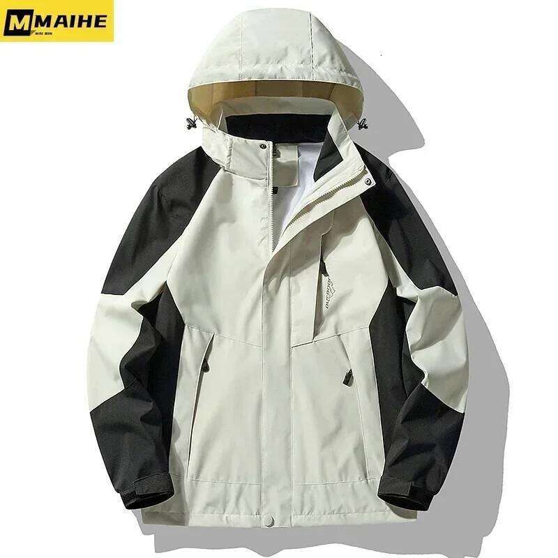 Gorpcore Fashion Hiking Windproof Waterproof Camping Fishing Men Jackets Running Thin Outdoor Life Unisex Windbreaker Coats 26H0311