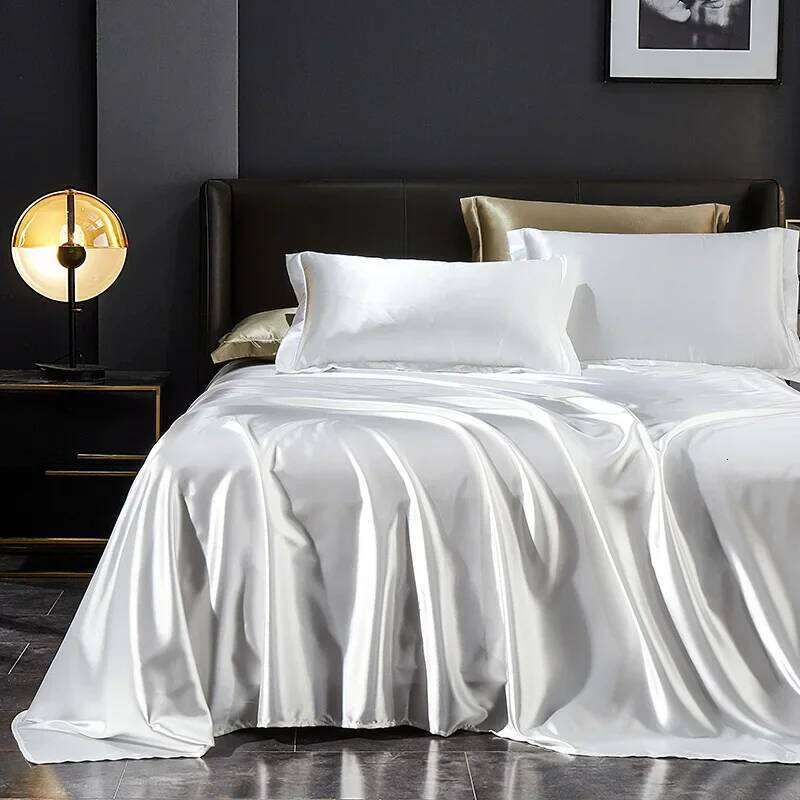 Pure 100% Silk Comforter 4pcs King Queen Size Bedding Kit Cover Linen Sets My Melody Bed Sheets H260311