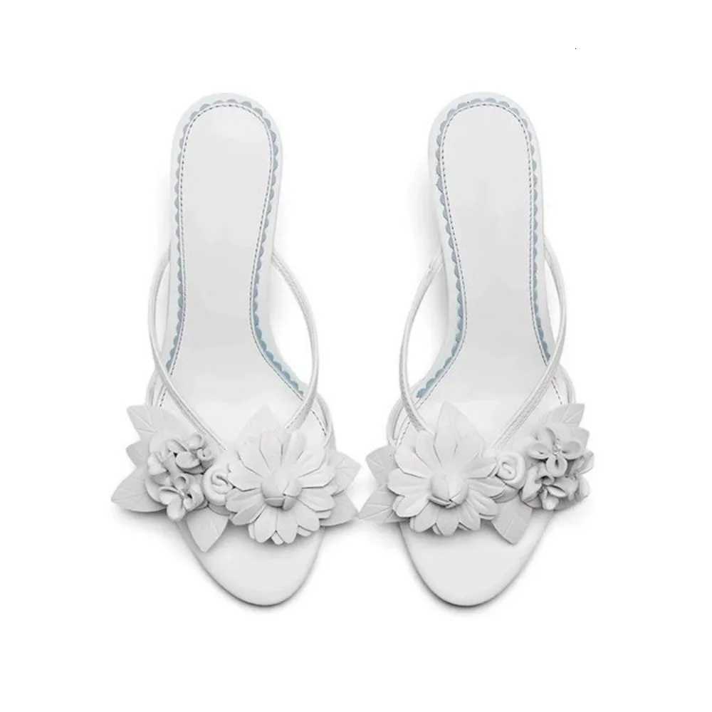 2026 New Women Sandals Sexy Summer High Heels Sandals Trend Outdoor Round Head Flower Shoes for Women Lightweight Shoes K260311