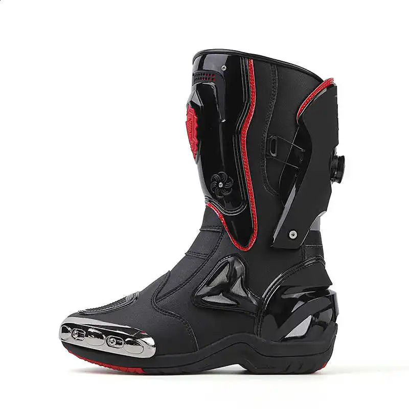 3647 Leather Motorcycle Boots Men Antislip Motorcyclist Shoes Adventure Motocross Bike Accessories 260307