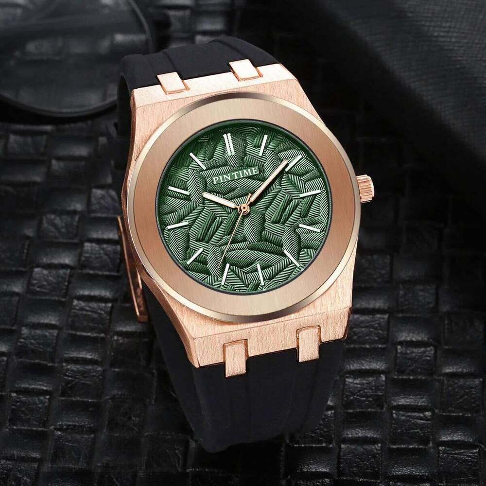 Classic versatile casual waterproof quartz men's silicone tape watch